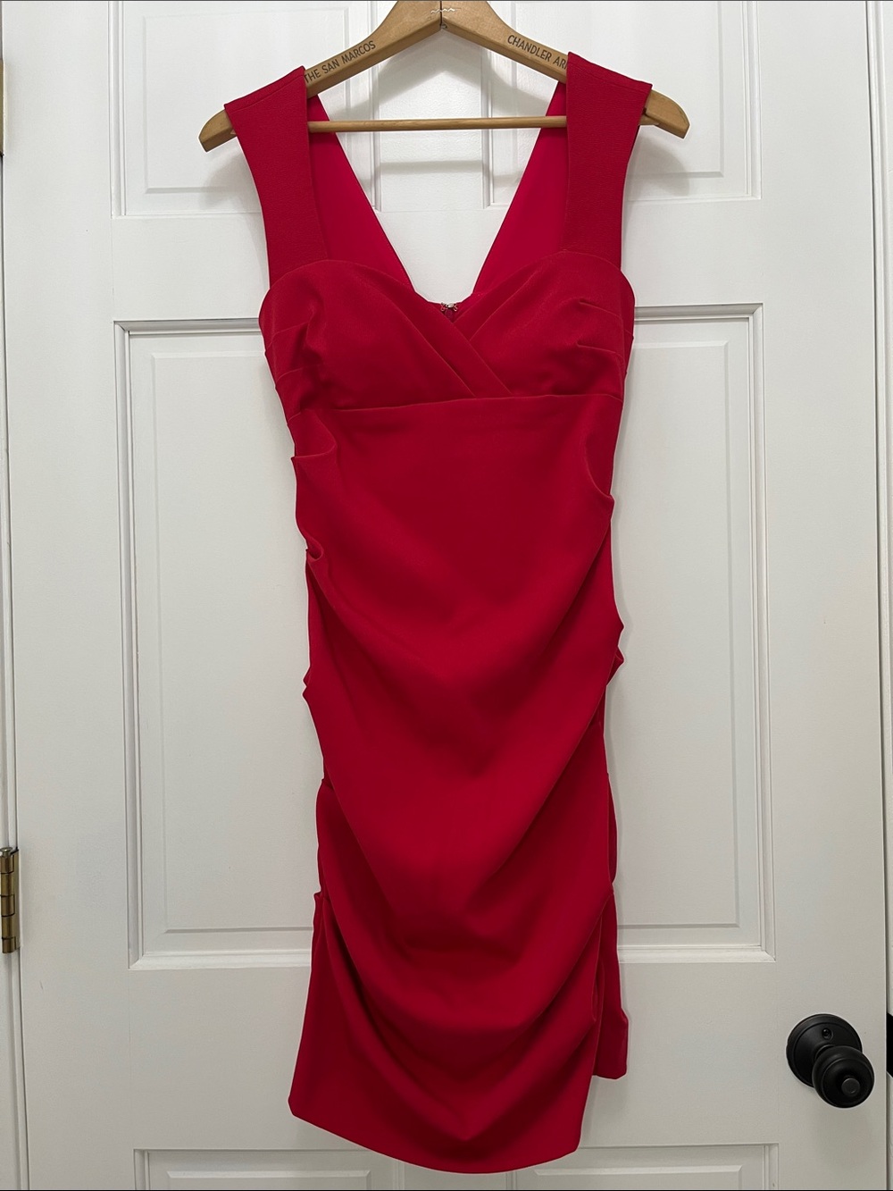 Nicole Miller Y2k Hot Pink Sleeveless V Neck Midi Dress - Size 4